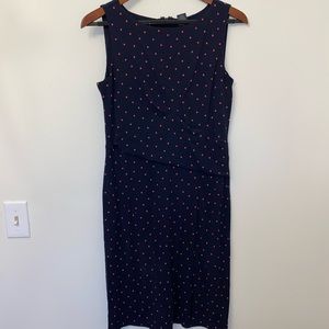 Ann Taylor Cotton Polka Dot Sleeveless Dress